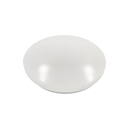 LED-kylpyhuoneen kattovalaisin OPAL, 12 W, 230 V, Ø 24,5 cm, IP44, valkoinen