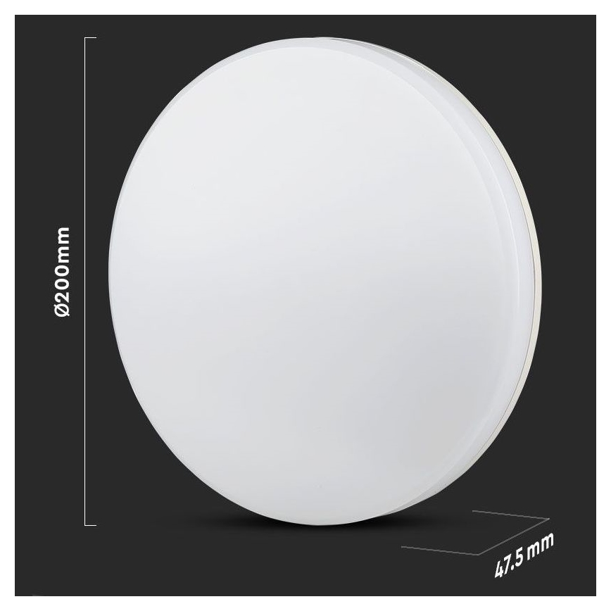 LED kylpyhuoneen kattovalaisin SAMSUNG CHIP LED/15W/230V 20cm 3000K IP44