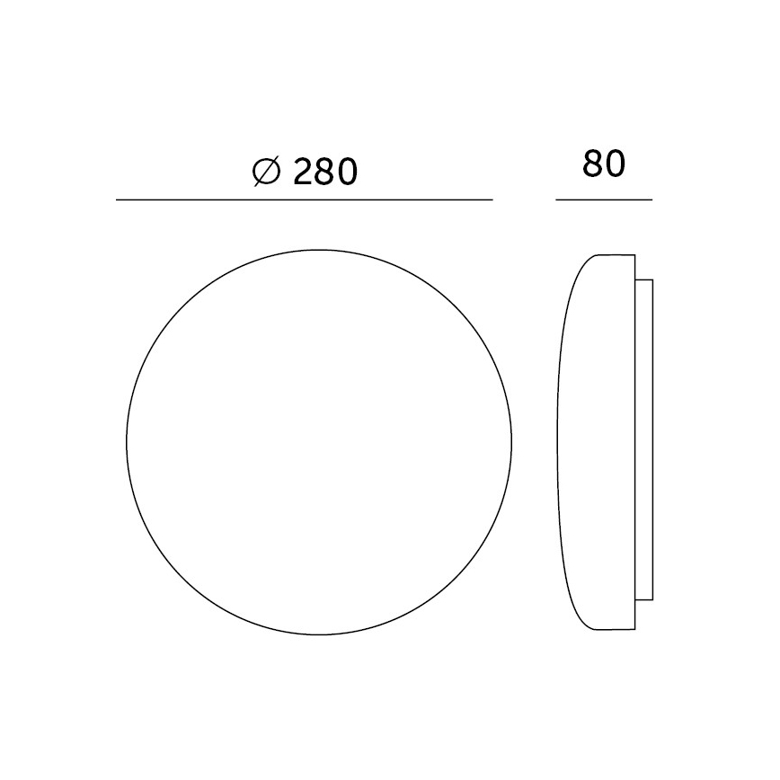 LED Kylpyhuoneen kattovalaisin anturilla SOFI LX LED/13W/230V IP44 halkaisija 28 cm