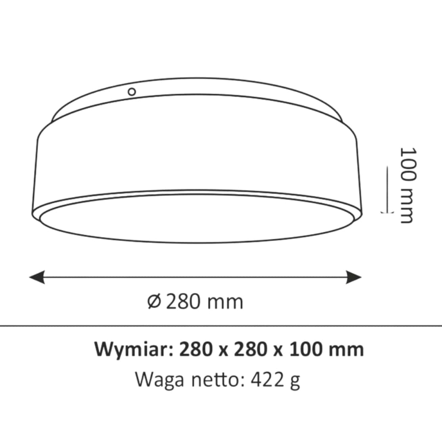 LED Kylpyhuoneen kattovalo RENE LED/15W/230V IP44 valkoinen