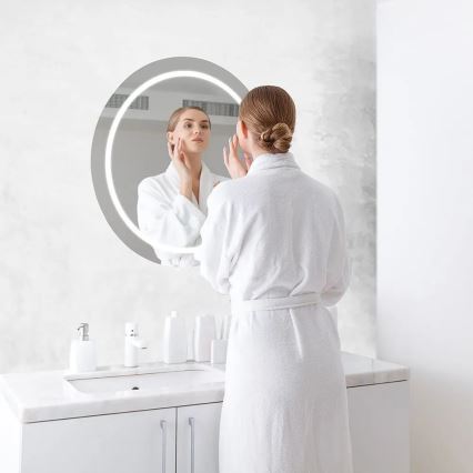 LED Kylpyhuoneen lämmitetty valaistu peili LED/25W/230V IP44 3000K/4000K/6400K