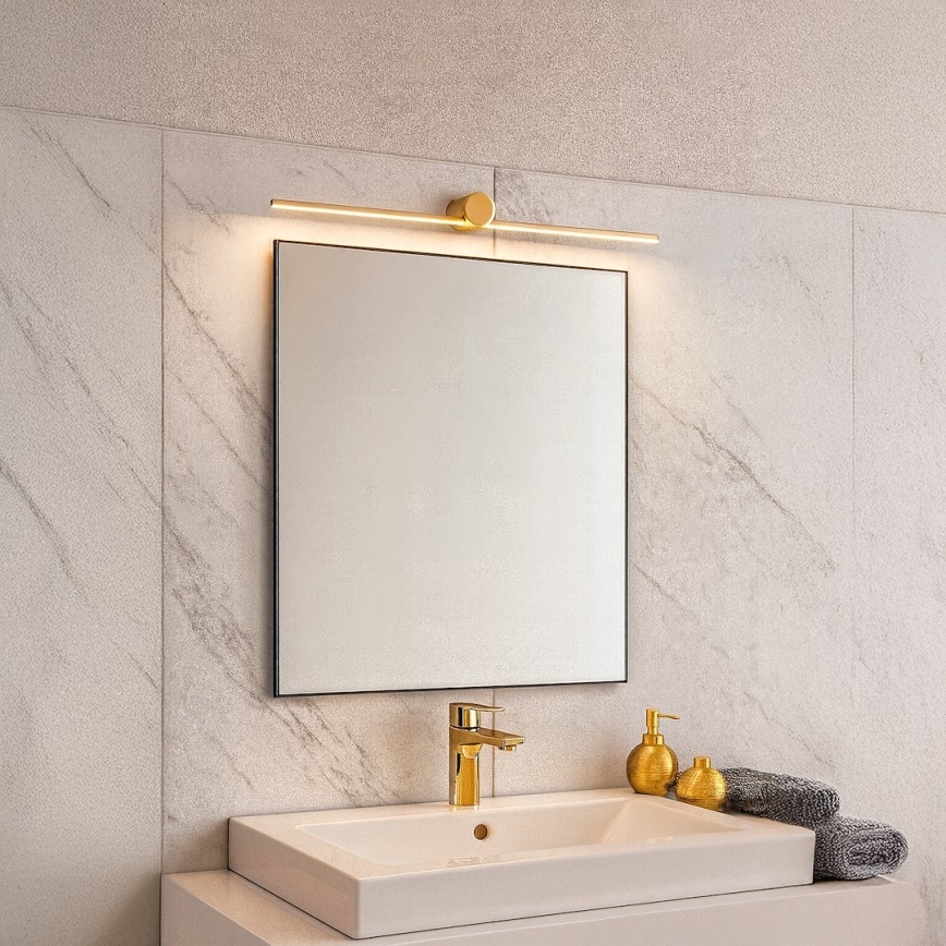LED-kylpyhuoneen peilivalaisin ARTIST LED/9W/230V 60 cm IP44 kultainen