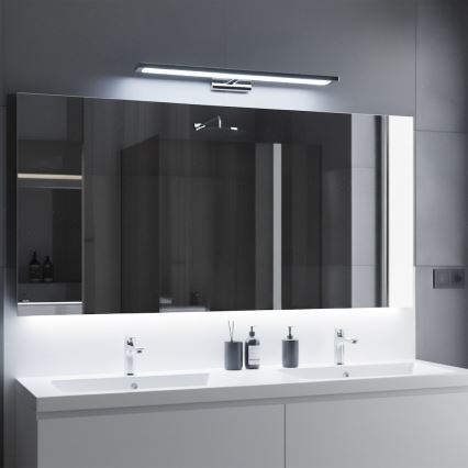 KLIMT LED-kylpyhuonepeilin valaisin 12W 230V 3000/4000/6000K 60 cm IP44 kiiltävä kromi