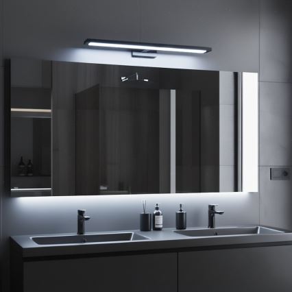 LED-kylpyhuoneen peilivalaisin KLIMT LED/12W/230V 3000/4000/6000K 60 cm IP44 musta