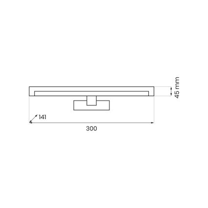 LED-kylpyhuoneen peilivalaisin MIRORE LED/5W/230V 30 cm IP44 valkoinen