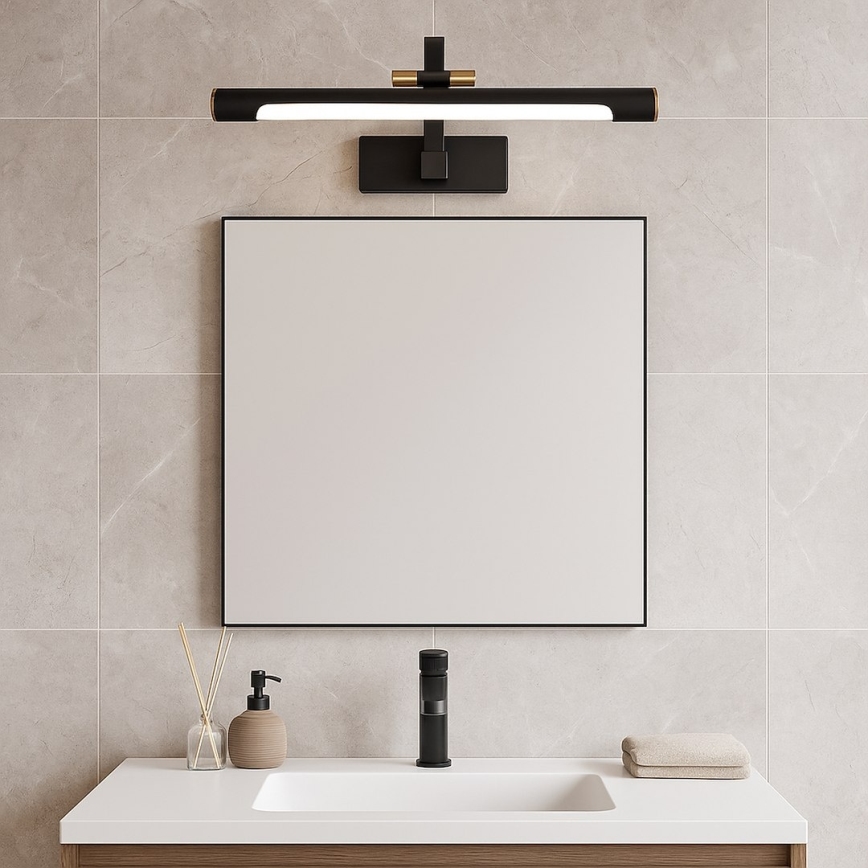 LED-kylpyhuoneen peilivalaisin VINCI LED/12W/230V 40 cm IP44 musta