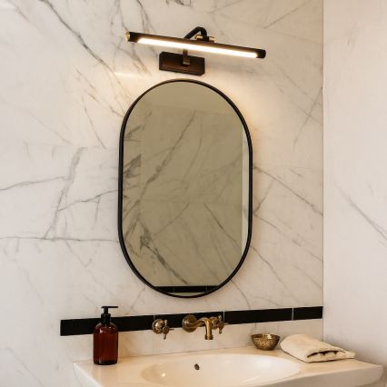 LED-kylpyhuoneen peilivalaisin VINCI LED/15W/230V 60 cm IP44 musta