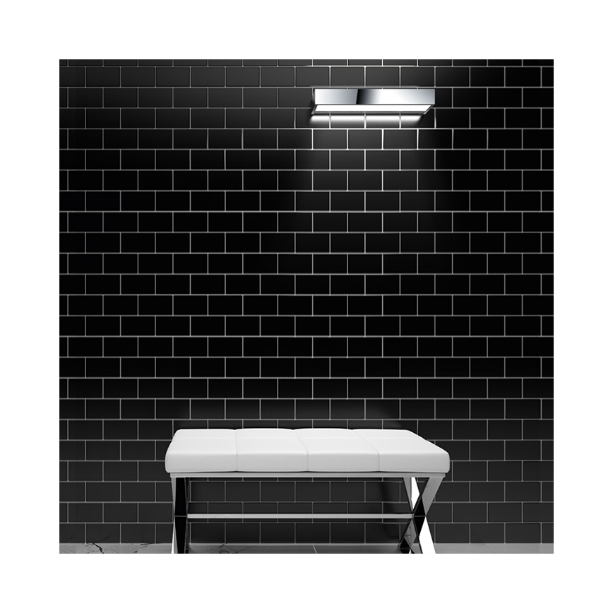 LED-kylpyhuoneen seinävalaisin LED/9W/230V 40 cm IP44 kiiltävä kromi
