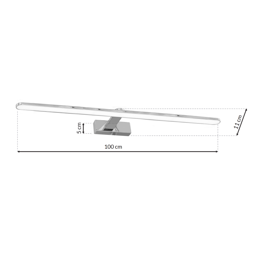 LED Kylpyhuoneen seinävalaisin SPLASH LED/21W/230V IP44