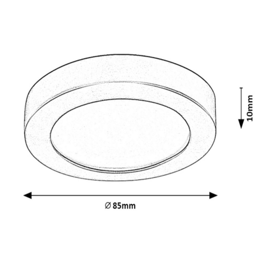 LED Kylpyhuoneen upotettava valo COCO LED/3W/230V IP44 valkoinen