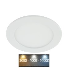 LED Kylpyhuoneen upotettava valo LED/12W/230V 3000/4000/6000K IP44