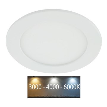 LED Kylpyhuoneen upotettava valo LED/12W/230V 3000/4000/6000K IP44
