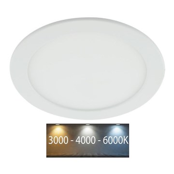 LED Kylpyhuoneen upotettava valo LED/18W/230V 3000/4000/6000K IP44