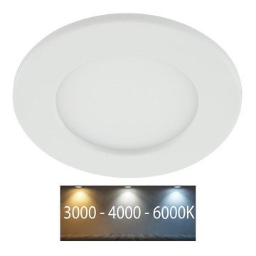 LED Kylpyhuoneen upotettava valo LED/6W/230V 3000/4000/6000K IP44