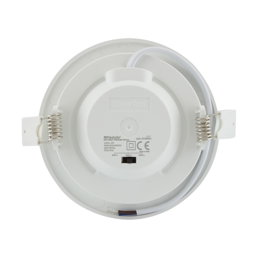 LED Kylpyhuoneen upotettava valo LED/6W/230V 3000/4000/6000K IP44