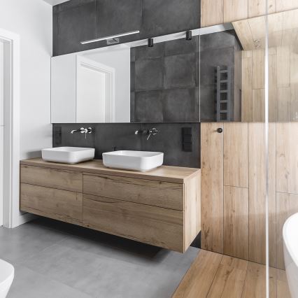 LED-kylpyhuonepeilivalaisin SHINE, 13,8 W / 230 V, 60 cm, IP44, kiiltävä kromi