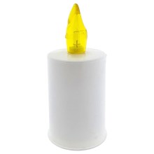 LED Kynttilä LED/2xAA lämpimänvalkoinen 10,8 cm valkoinen