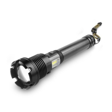 LED ladattava alumiininen taskulamppu powerbank-toiminnolla LED/4400 mAh 2200 lm IP44