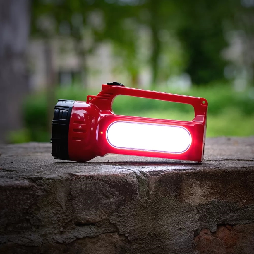 LED ladattava aurinkokäyttöinen taskulamppu LED/7W/230V 400 lm 3200 mAh