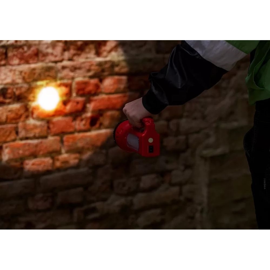 LED ladattava aurinkokäyttöinen taskulamppu LED/7W/230V 400 lm 3200 mAh