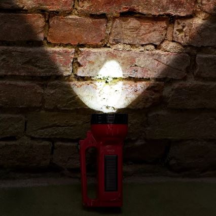 LED ladattava aurinkokäyttöinen taskulamppu LED/7W/230V 400 lm 3200 mAh