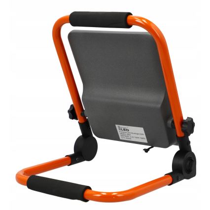 LED Ladattava heittovalo jalustalla LED/50W/3,2V 4500K 10000 mAh IP65 oranssi