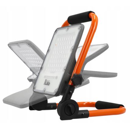 LED-ladattava heittovalo jalustalla LED/50W/3,2V 4500K 5000 mAh IP65 oranssi