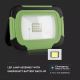LED Ladattava himmennettävä valonheitin SAMSUNG CHIP + SOS-toiminto LED/10W/3,7V/USB IP44  vihreä