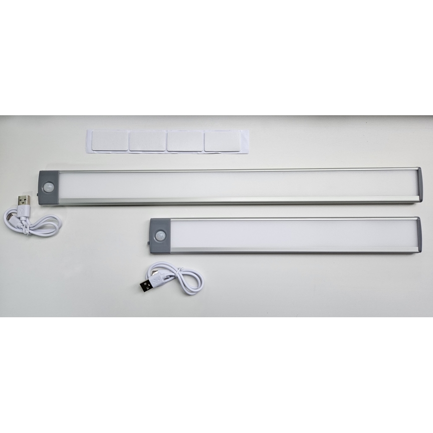 LED ladattava huonekalovalo anturilla LED/2,5W/5V USB 800 mAh 4200K 32,5 cm