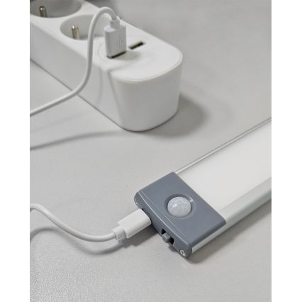 LED ladattava huonekalovalo sensorilla LED/3,5W/5V USB 800 mAh 4200K 46 cm