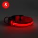 LED ladattava koiran kaulapanta 35-43 cm 1xCR2032/5V/40 mAh punainen