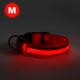 LED ladattava koiran kaulapanta 40-48 cm 1xCR2032/5V/40 mAh punainen