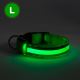 LED ladattava koiran kaulapanta 45-52 cm 1xCR2032/5V/40 mAh vihreä