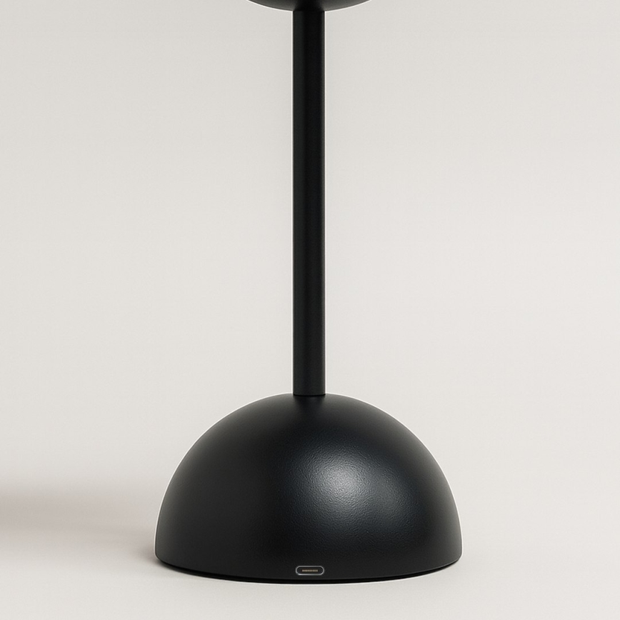 LED-ladattava kosketusohjattu pöytävalaisin COSTA LED/3W/5V 2400 mAh 3000-6000K musta