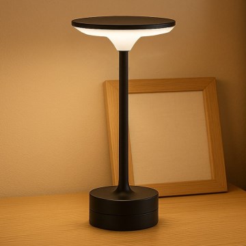 LED ladattava kosketusohjattu pöytävalaisin TAVOLO LED/2,5W/5V 2400 mAh 3000-6000K musta