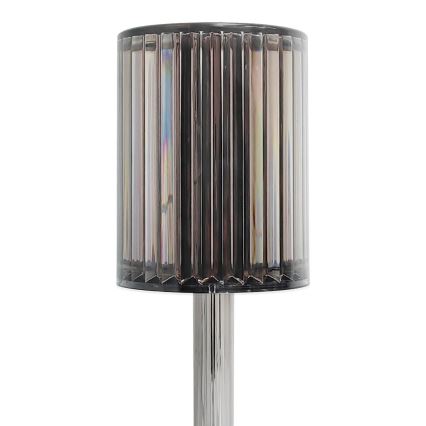 LED-ladattava kosketusohjattu pöytälamppu SIMPLE LED/1W/5V 3000-6000K 2400 mAh savunharmaa