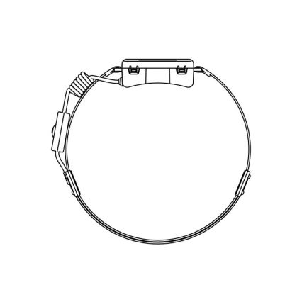 LED-ladattava otsalamppu 2×LED/5V 180 lm 900 mAh musta