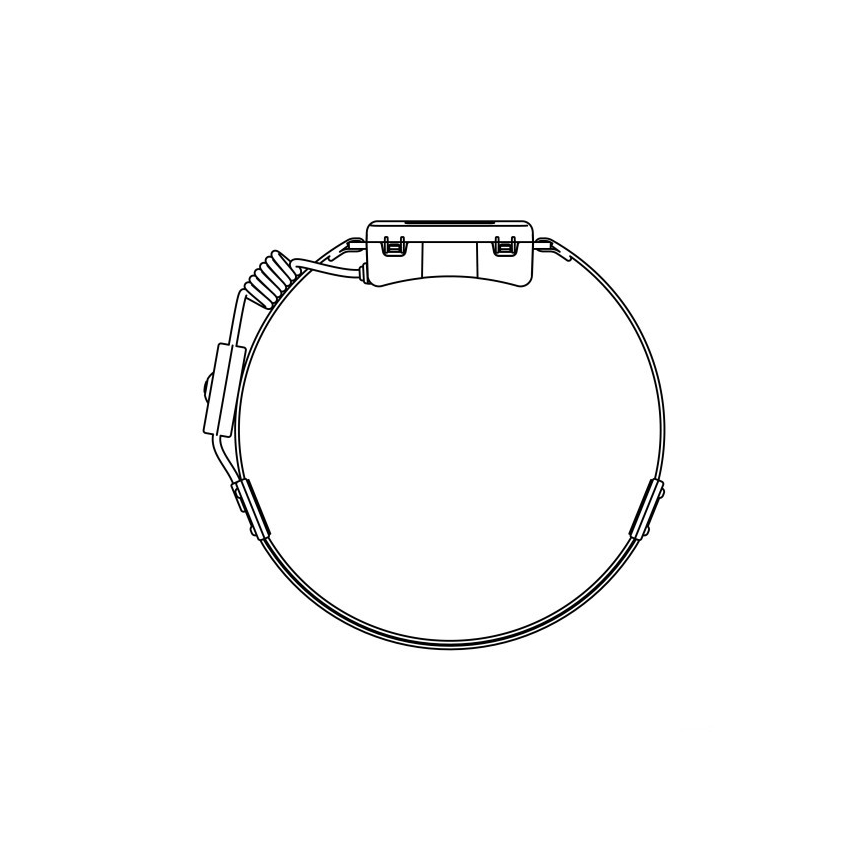 LED-ladattava otsalamppu 2×LED/5V 180 lm 900 mAh musta