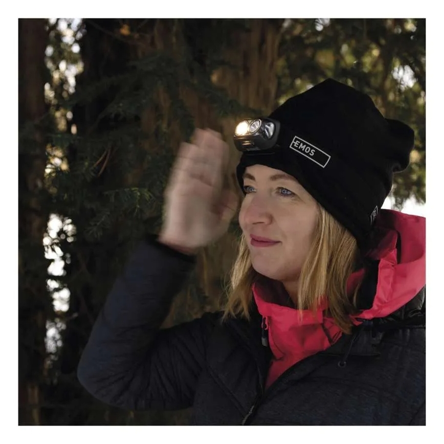 LED-ladattava otsalamppu LED/USB 1200 mAh