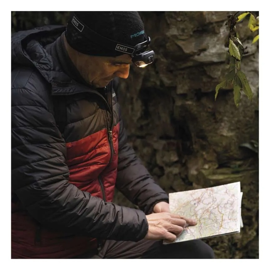 LED-ladattava otsalamppu LED/USB 1200 mAh