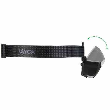 LED-säädettävä ladattava otsalamppu sensorilla ja punaisella valolla 2xLED/5W/5V/3xAAA IP65 500 lm 1200 mAh