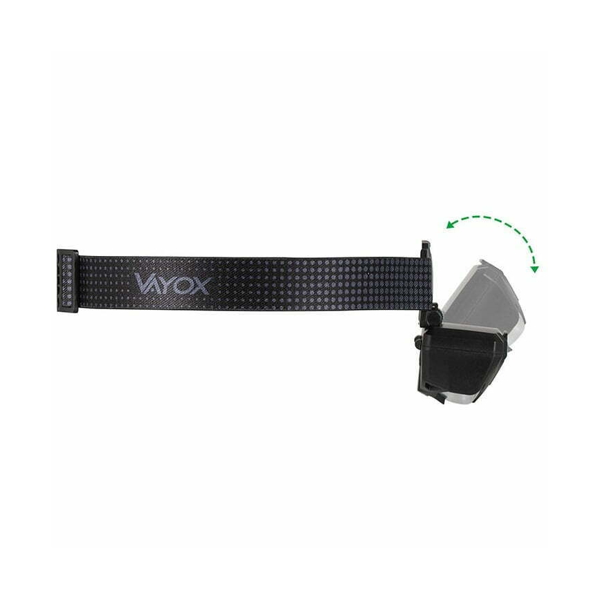 LED-säädettävä ladattava otsalamppu sensorilla ja punaisella valolla 2xLED/5W/5V/3xAAA IP65 500 lm 1200 mAh