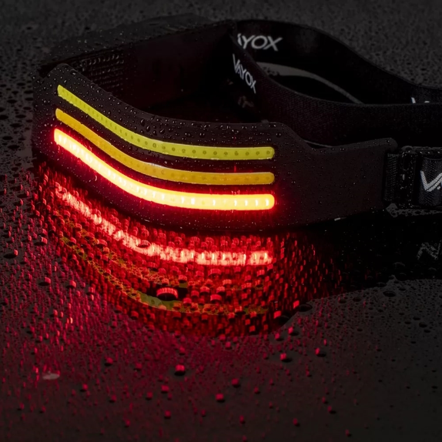 LED himmennettävä ladattava otsalamppu sensorilla ja punaisella valolla 4xLED/5V IP44 300 lm 1200 mAh