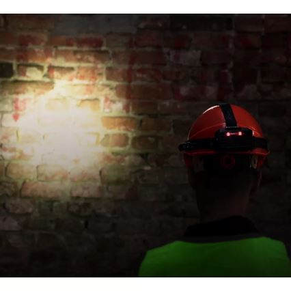 LED himmennettävä ladattava otsalamppu sensorilla, powerbank-toiminnolla ja punaisella valolla LED/10W/5V IP44 1200 lm 4000 mAh