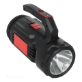 LED-ladattava taskulamppu 5V, 500 lm, 1200 mAh, musta