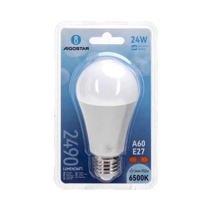 LED-lamppu A60 E27/24W/230V 6500K - Aigostar