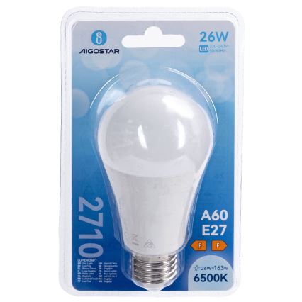 LED-lamppu A60 E27/26W/230V 6500K - Aigostar