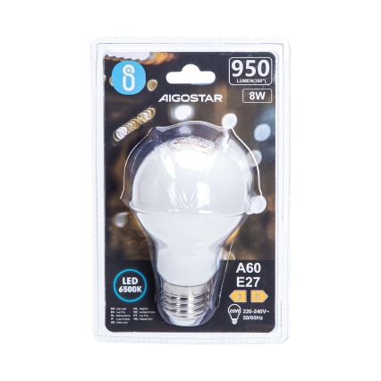 LED-lamppu A60 E27/8W/230V 330° 6500K - Aigostar