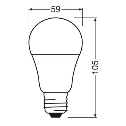 LED-lamppu A60 E27/8W/230V 6500K - Osram