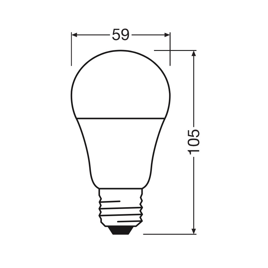 LED-lamppu A60 E27/8W/230V 6500K - Osram